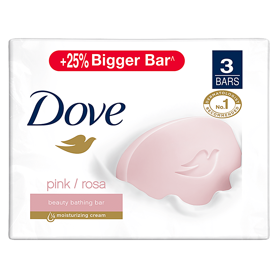 Buy Dove Bathing Bar Soap - Pink Rosa Beauty 3x100 gm Online at Best Price.  of Rs 303.45 - bigbasket