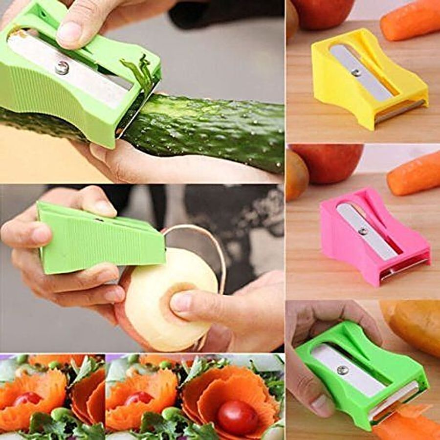Carrot Cucumber Sharpener Peeler Kitchen Tool Vegetable Fruit Curl Slicer