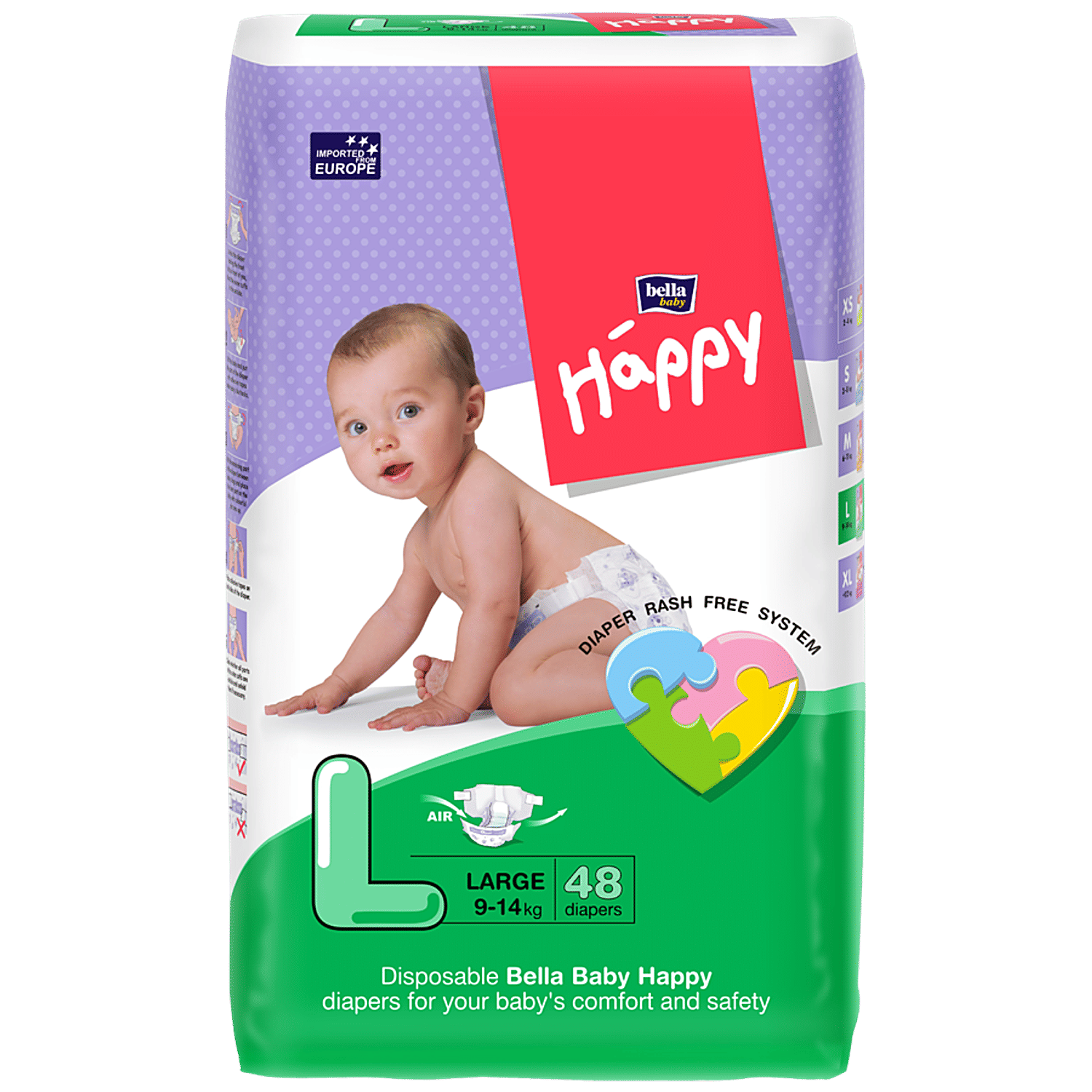 large diapers for baby