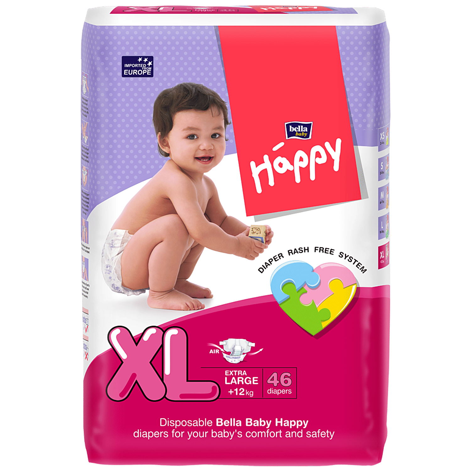 large diapers for baby