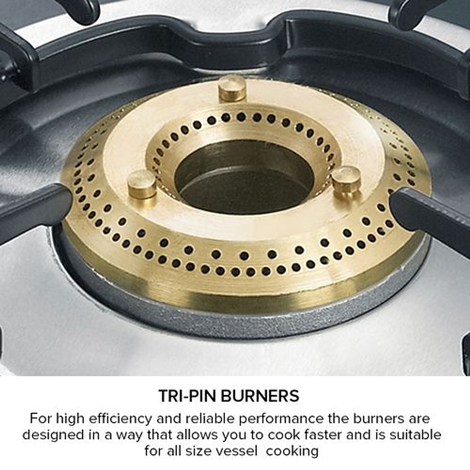 tri pin burners