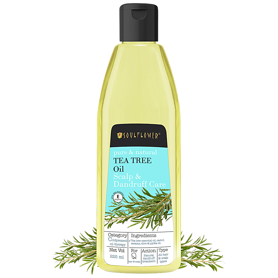 Buy Soulflower Tea Tree Oil Scalp And Anti Dandruff Oil With Castor Oil 225  ml Online at Best Price. of Rs 328 - bigbasket