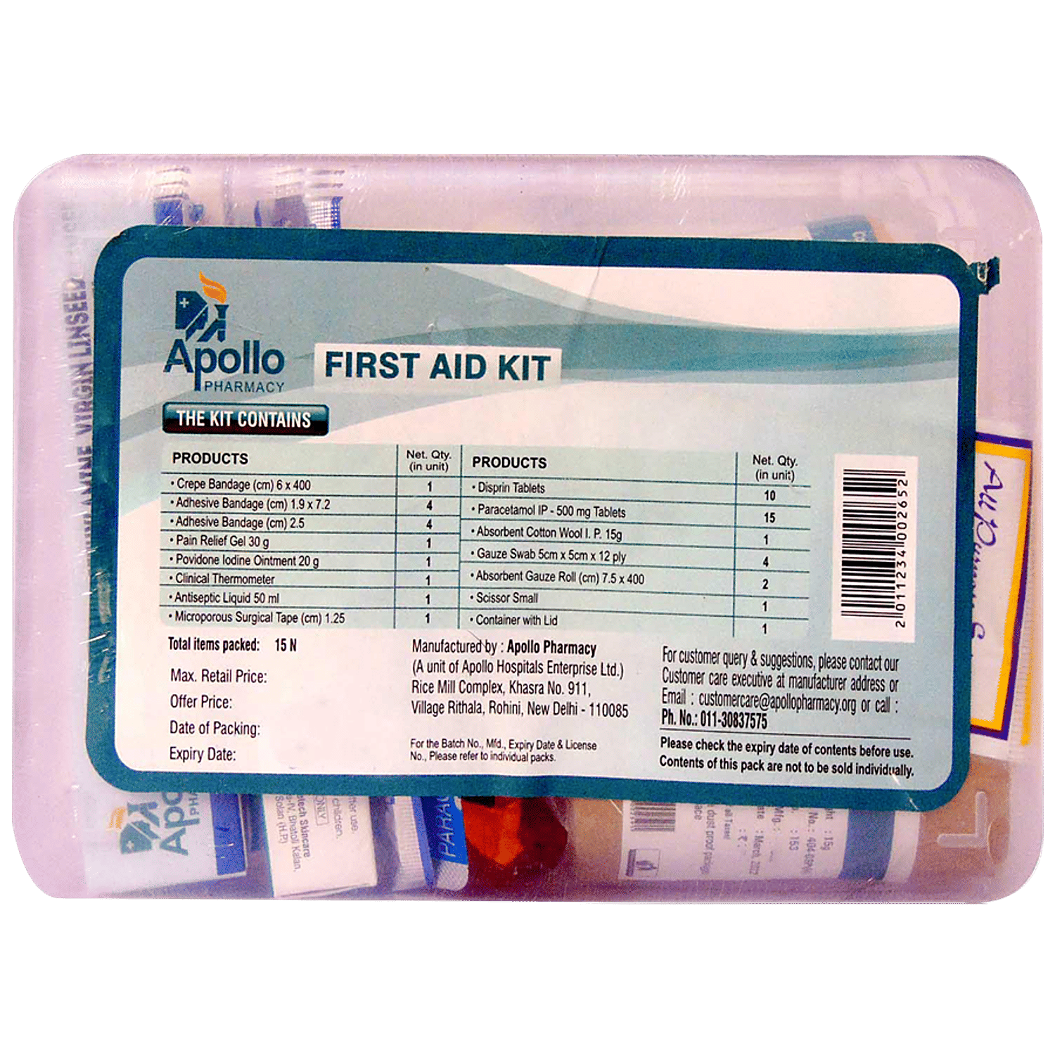 Buy Apollo Pharmacy First Aid Kit 1 Pc Online At Best Price Bigbasket