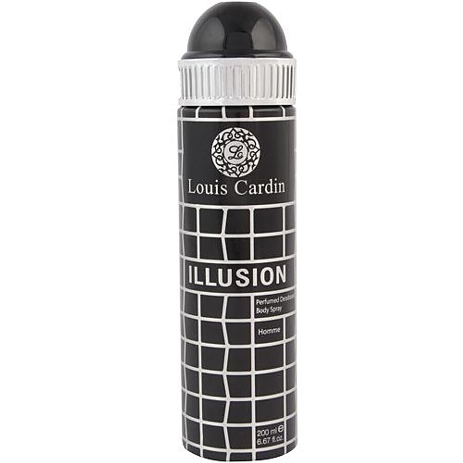 Buy Louis Cardin Perfumed Deodorant Body Spray Illusion Homme