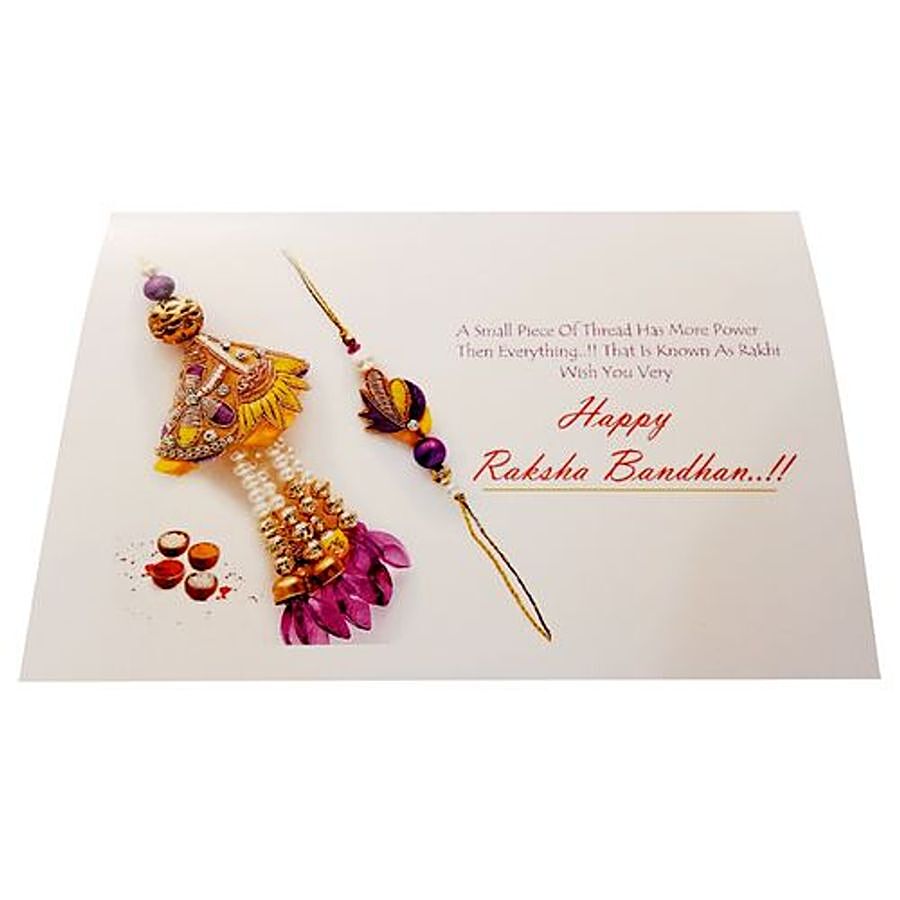 Buy Unique Arts & Interiors Beautiful Quotation Rakhi Card ...