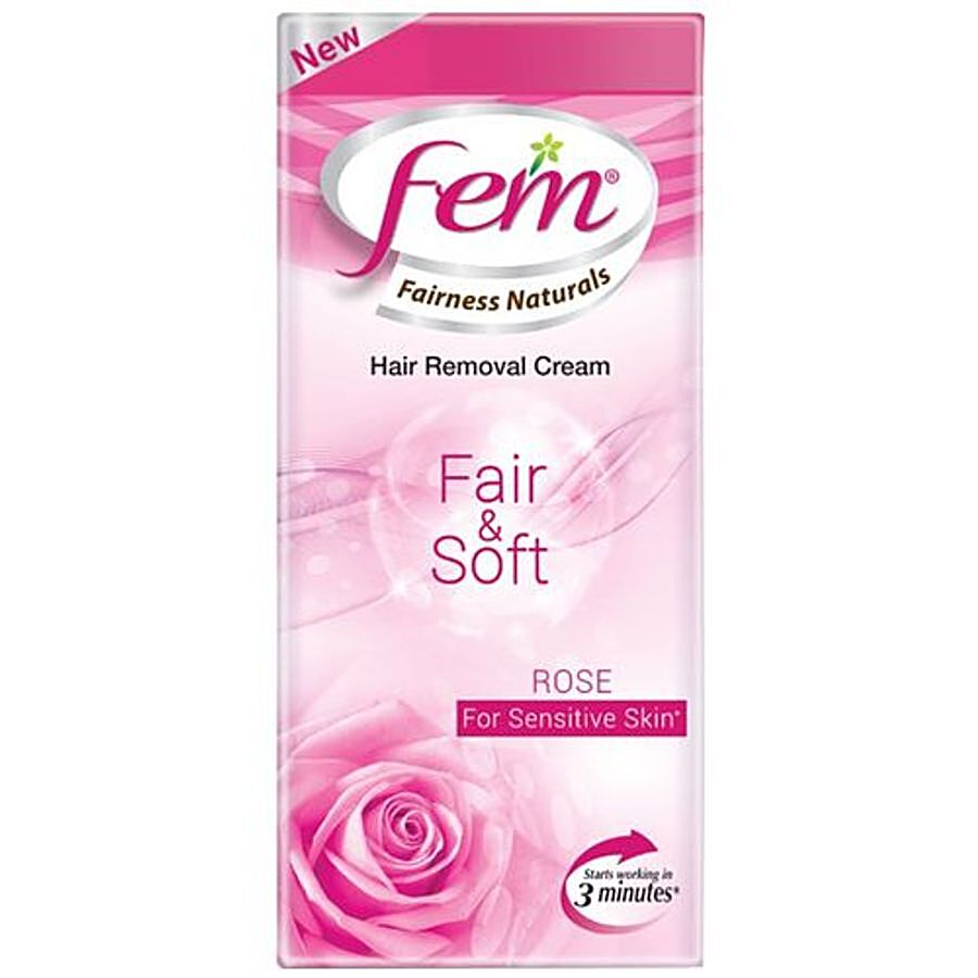 Buy Fem Anti Darkening Hair Removal Cream For Women - Rose 25 gm Box Online  at Best Price. of Rs  - bigbasket