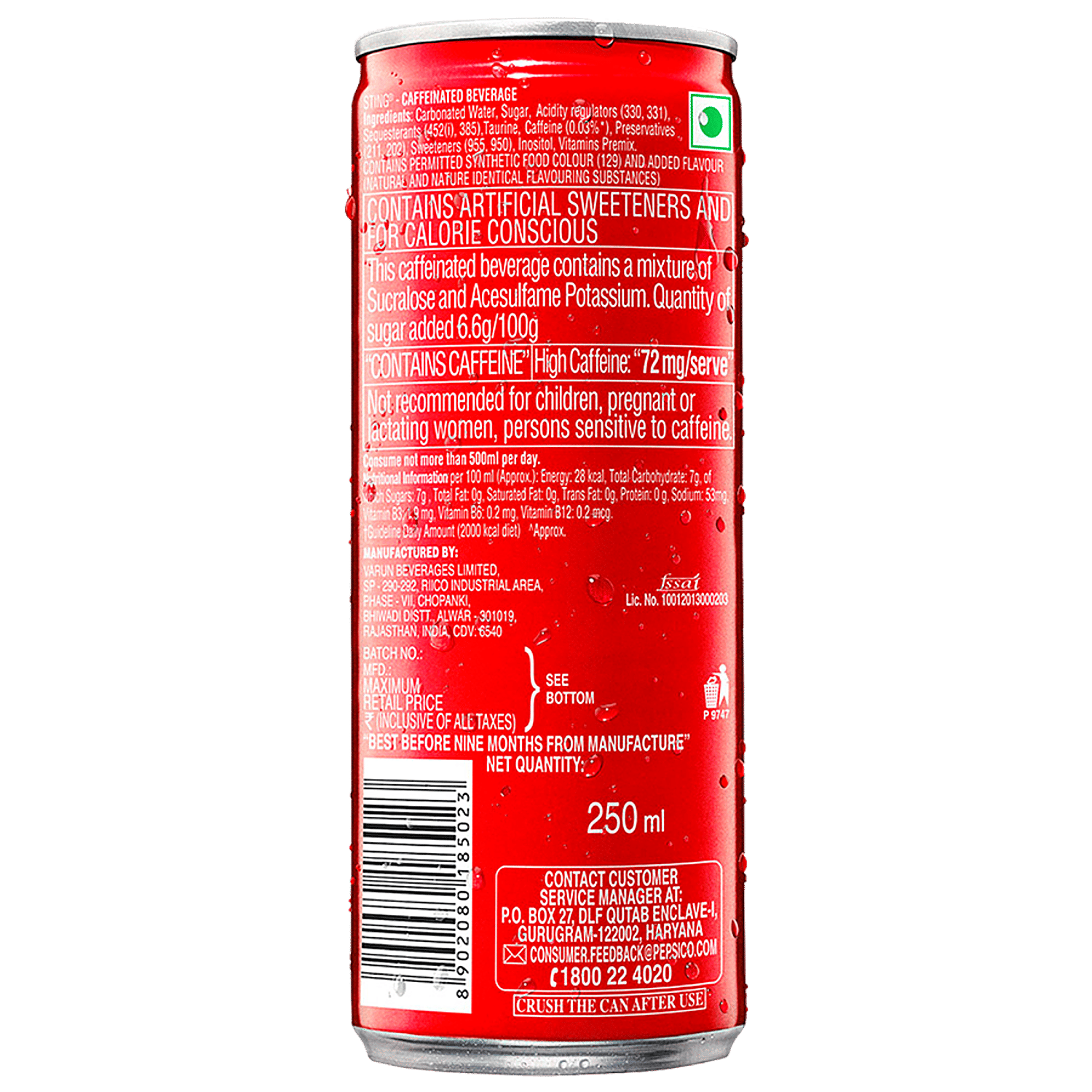 Buy Sting Energy Drink 250 Ml Bottle Online At Best Price of ...