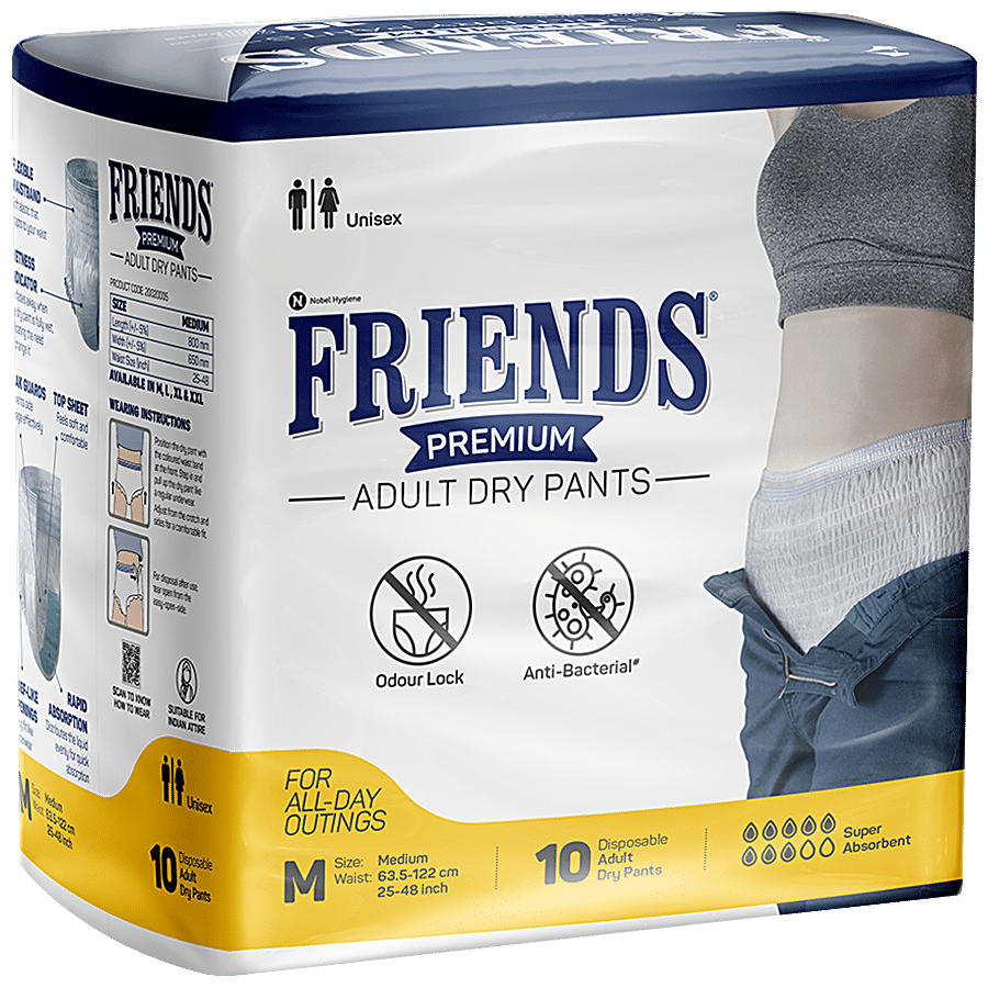 Buy Friends Premium Diapers Pants Pull Ups Medium To Large 10 Pcs Online At  Best Price of Rs 605 - bigbasket