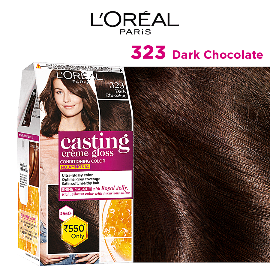 Buy Loreal Paris Casting Creme Gloss 323 Sonams Dark Chocolate 875 Gm 72 Ml  Online at the Best Price of Rs 535 - bigbasket