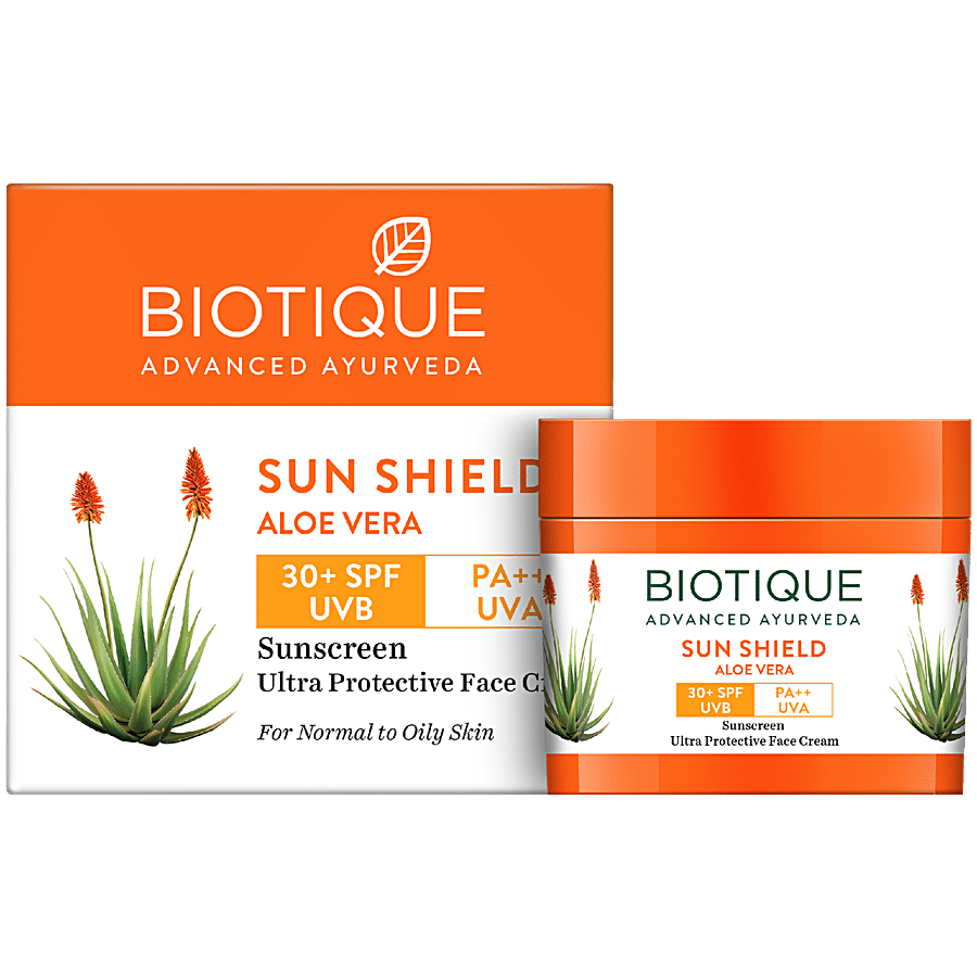 Buy Biotique Sunscreen Bio Aloe Vera 30 Spf For Normal To Oily Skin 50 Gm  Online At Best Price of Rs 132 - bigbasket
