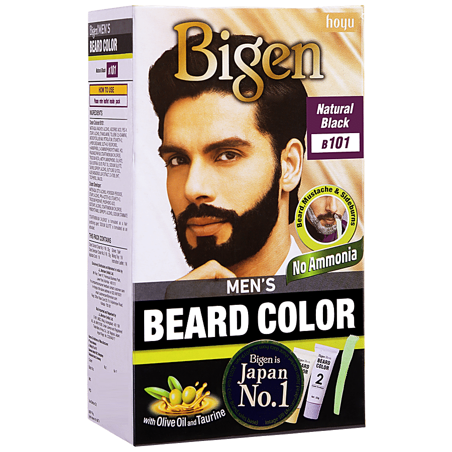 Buy Bigen Beard Colour Black For Men B 101 20 20 Gm Online At Best Price of  Rs  - bigbasket