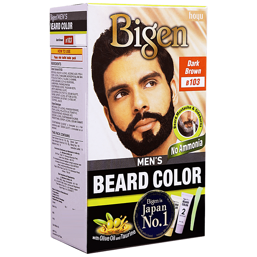 Buy Bigen Beard Colour Dark Brown For Men B 103 20 20 Gm Online At Best  Price of Rs 419 - bigbasket