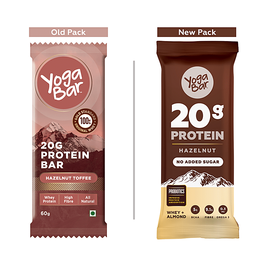 Buy Yoga Bar Protein Bar Hazelnut Toffee 60 Gm Online At Best Price of Rs  119 - bigbasket