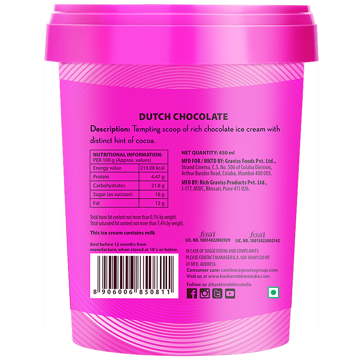 Baskin Robbins Sugar Free Ice Cream Nutrition Facts Home Alqu