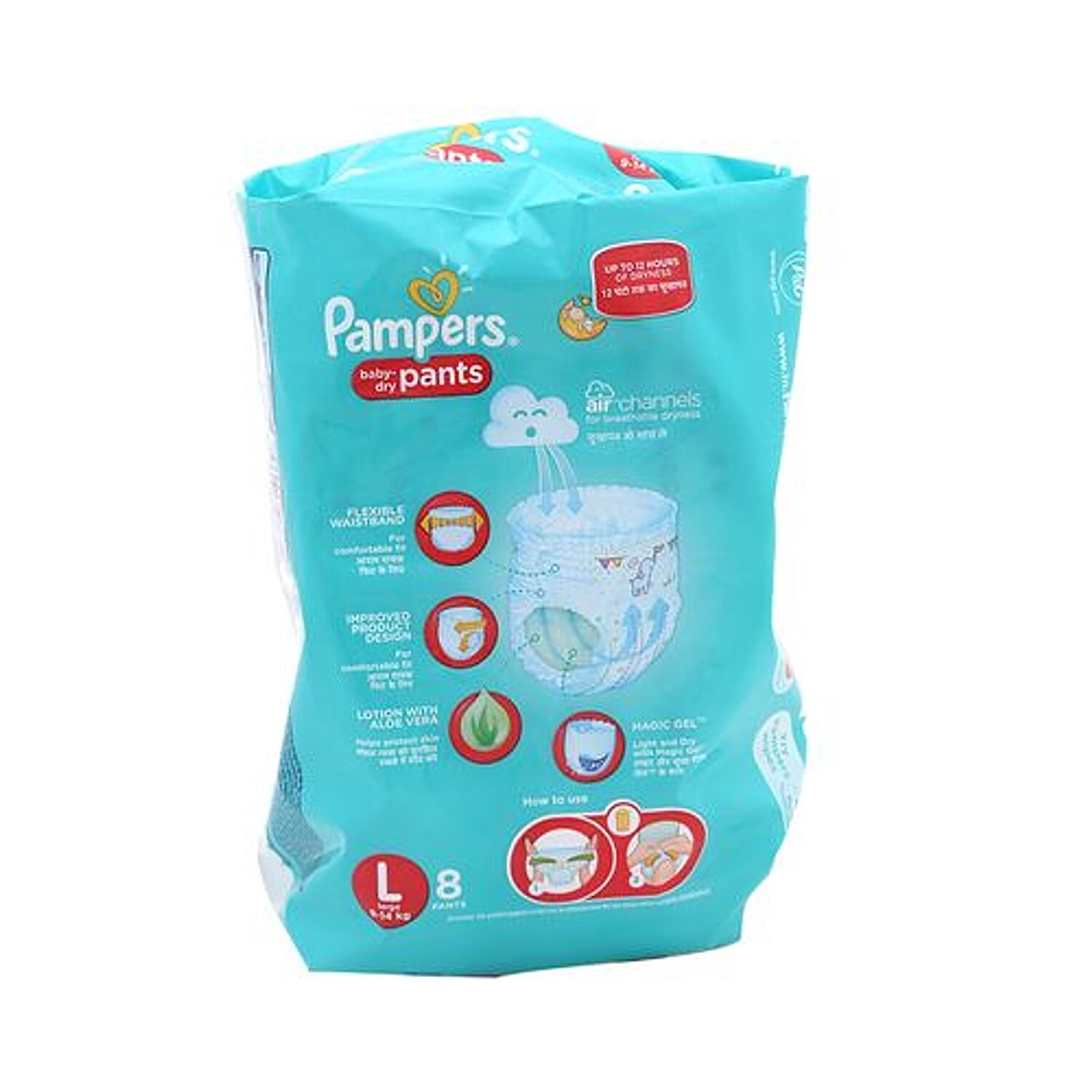 pampers pants large 8