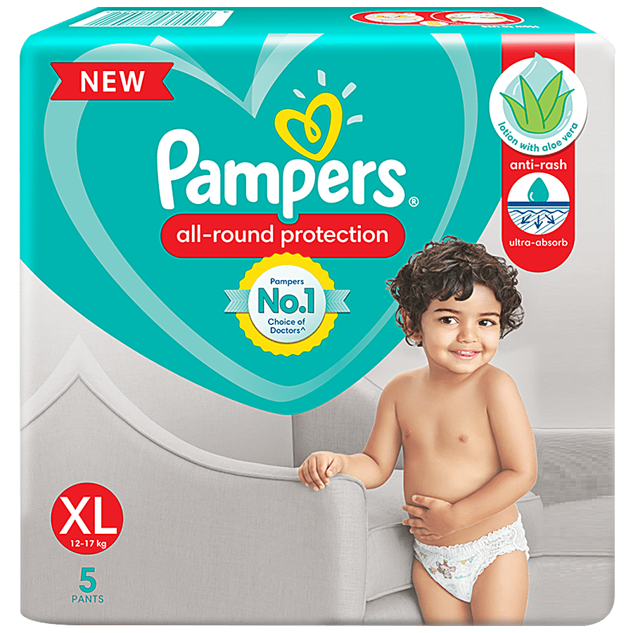 Rhythmic Chinese cabbage Attend Buy Pampers New Xtra Large - 5 Diaper Pants Online at Best Price of Rs 105  - bigbasket
