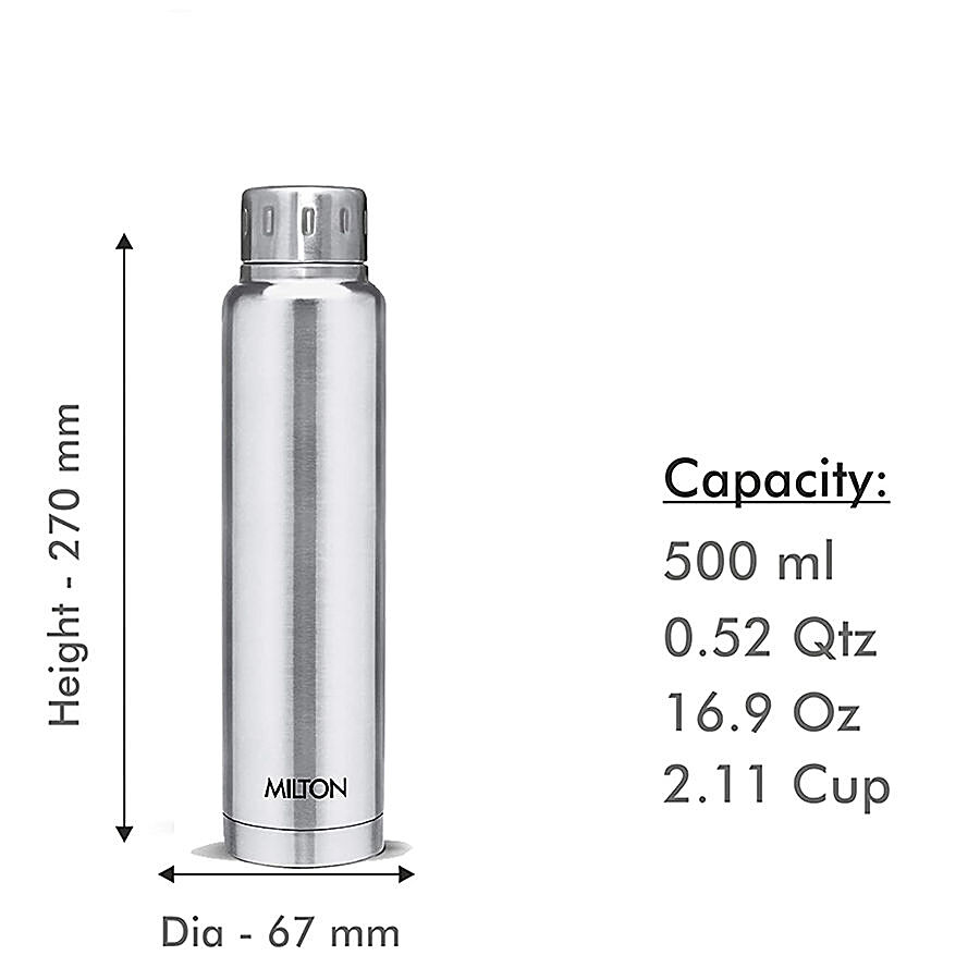 Buy Milton Thermosteel Plain Lid Flask - Stainless Steel, Vacuum Insulated,  Silver Online at Best Price of Rs 810 - bigbasket