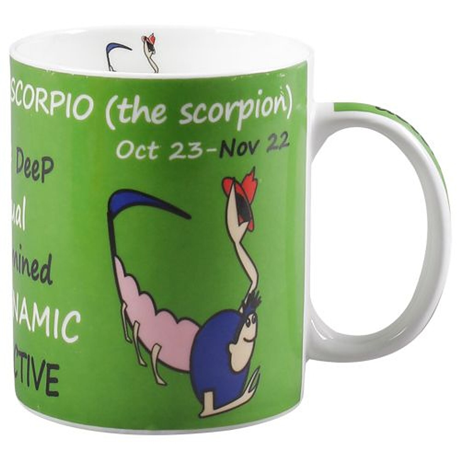 Buy Claycraft Bonechina Milk Mug - Green, Scorpio Print Online at Best  Price of Rs 145 - bigbasket