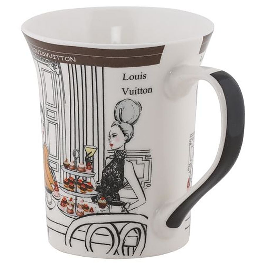 Rslee Chai / Coffee/ Tea-Milk Mug - Women, Louis Vuitton, Print, 350 ml