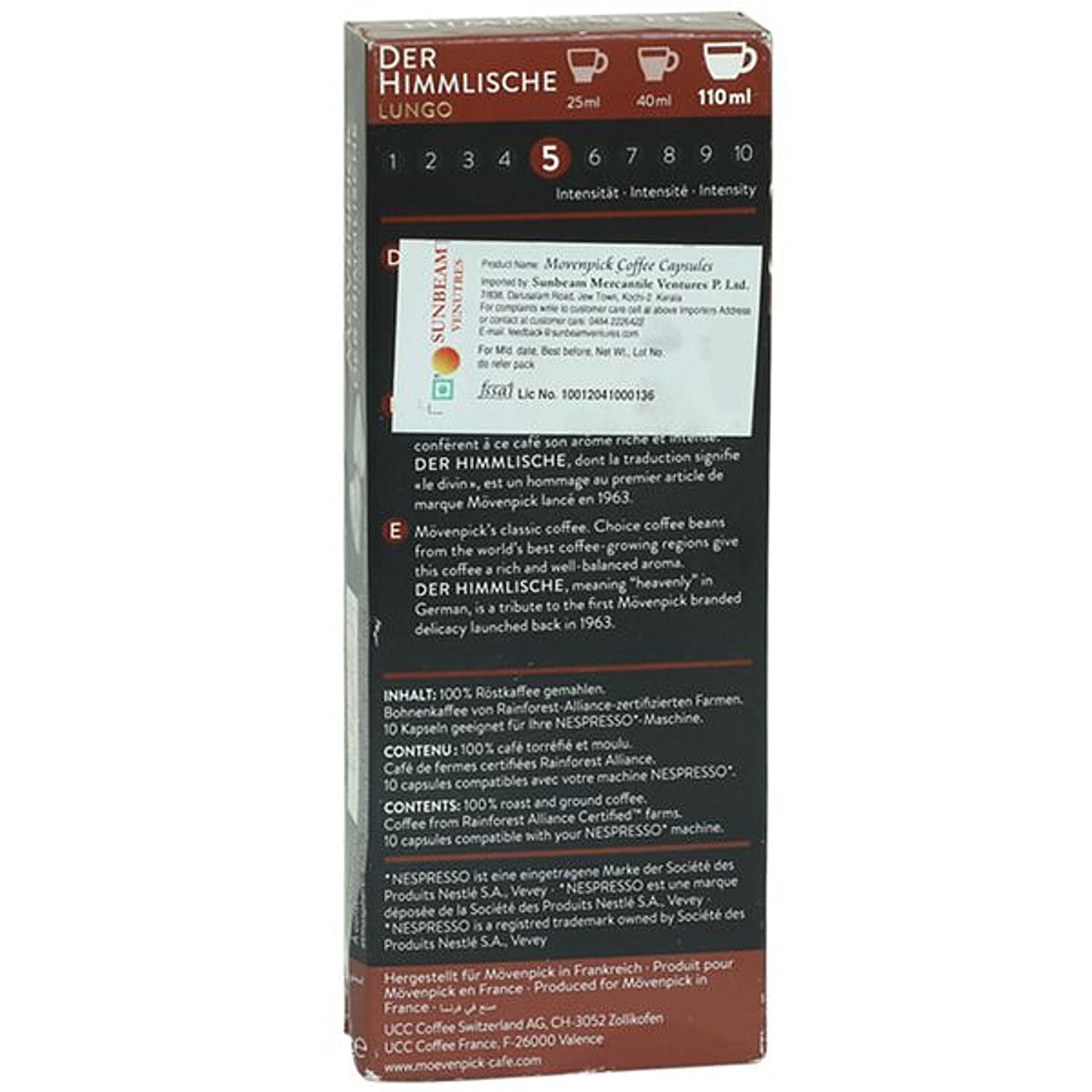 Buy Movenpick Coffee Capsule Der Himmlische Lungo Online At Best Price Bigbasket