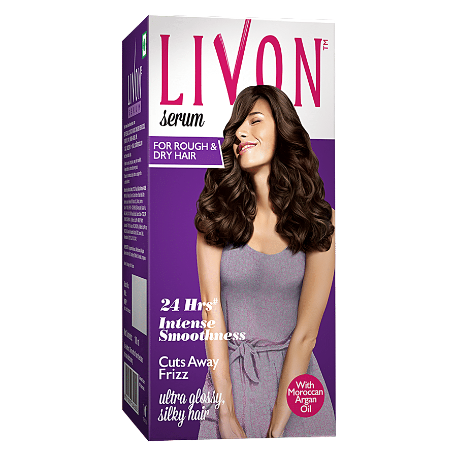 Buy Livon Serum Serum - For Rough & Dry Hair, With Moroccan Argan Oil, 24  Hrs Intense Smoothness Online at Best Price of Rs 60 - bigbasket