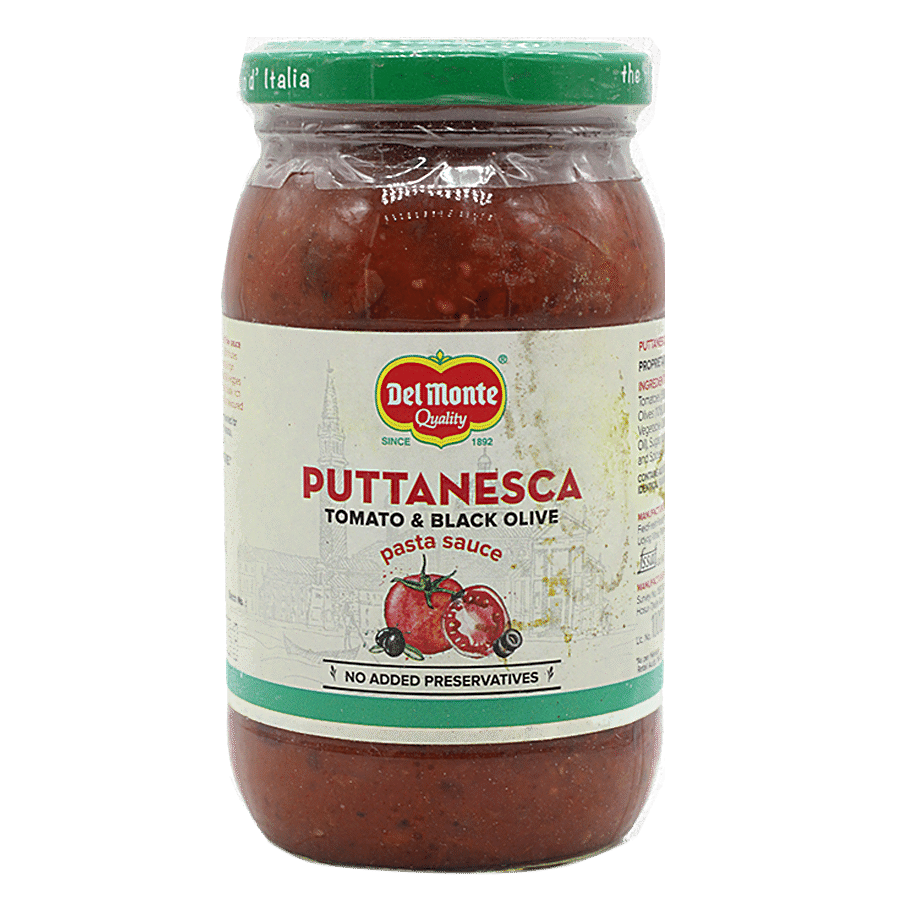 Del Monte Puttanesca Pasta Sauce - Tomato & Black Olive, 395 g  