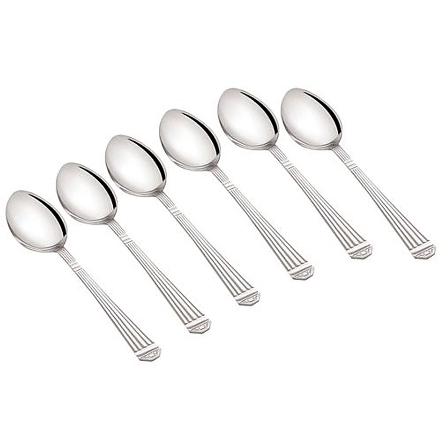 Neelam Stainless Steel Stencil Dinner Spoon, 6 pcs  