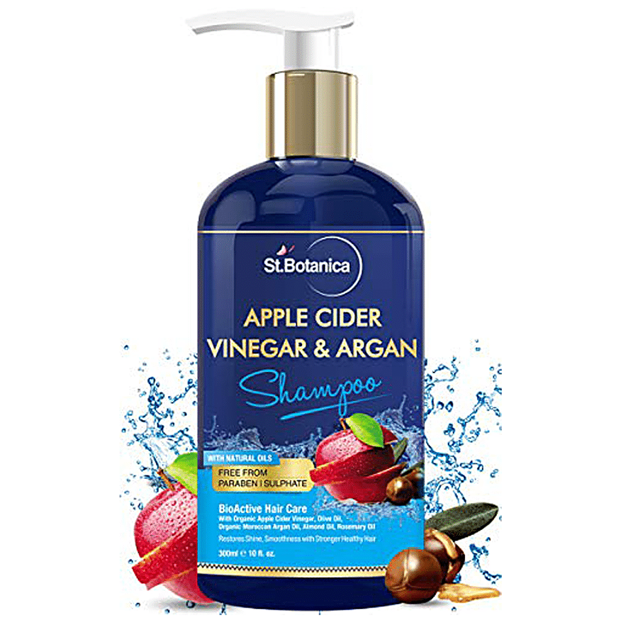 Buy StBotanica Hair Shampoo - Apple Cider Vinegar & Argan Oil Online at  Best Price of Rs 599 - bigbasket