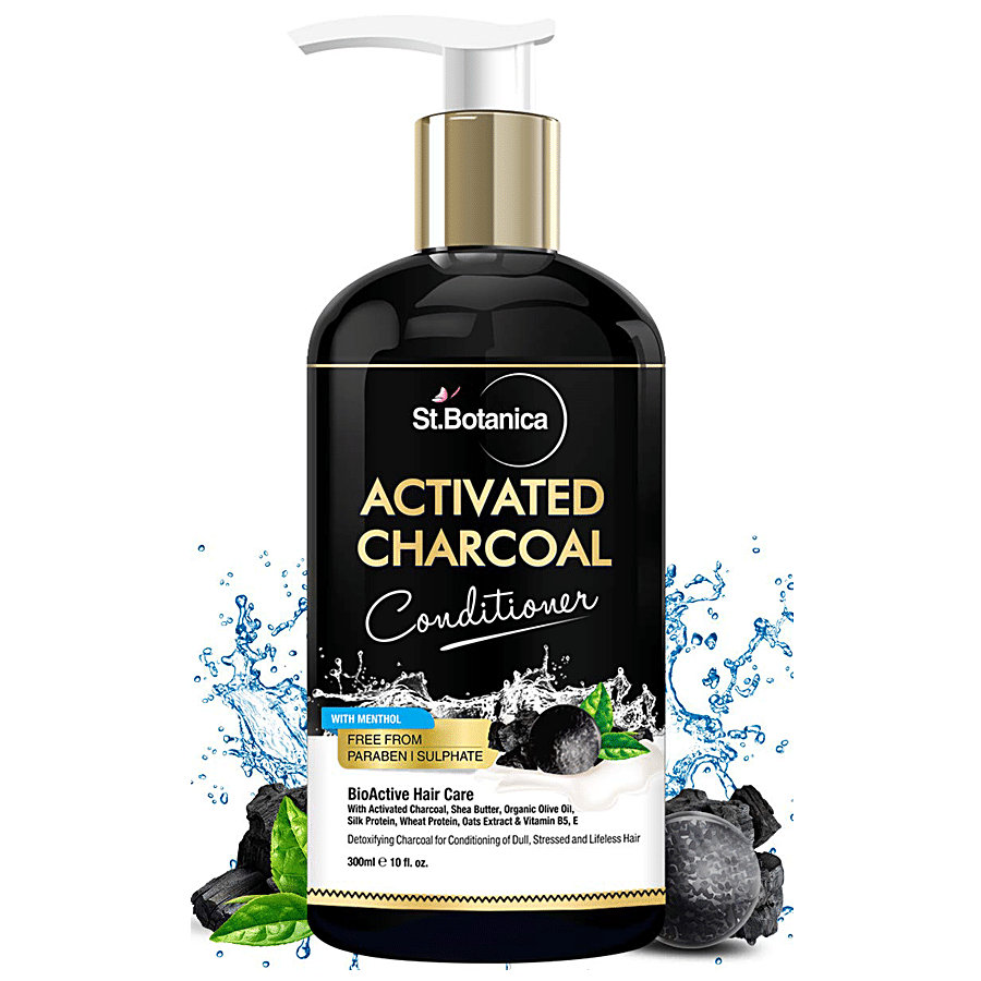 Buy StBotanica Hair Conditioner - Activated Charcoal, Dull, Stressed &  Lifeless Hair Online at Best Price of Rs 549 - bigbasket