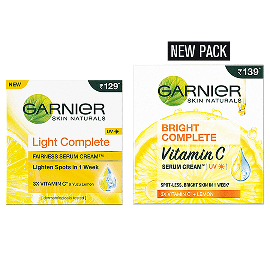 Buy Garnier Garnier Bright Complete Vitamin C Serum Cream Uv Online At Best Price Of Rs 149 Bigbasket