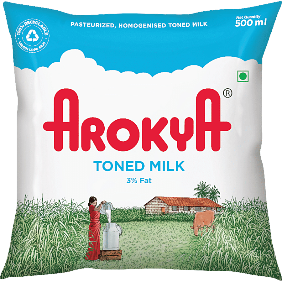 Buy AROKYA Toned Milk Online at Best Price of Rs null - bigbasket