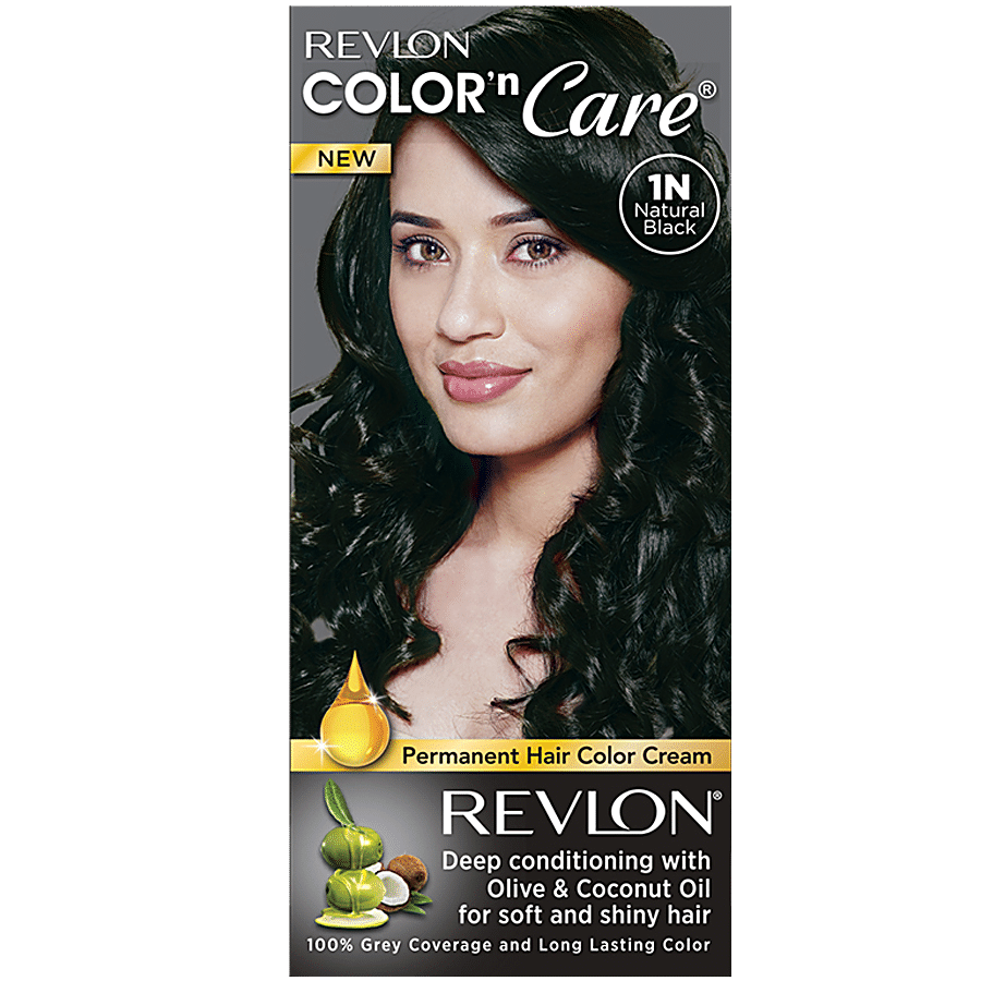 Buy Revlon Color N Care Permanent Hair Color Cream - With Olive & Coconut  Oil Online at Best Price of Rs  - bigbasket