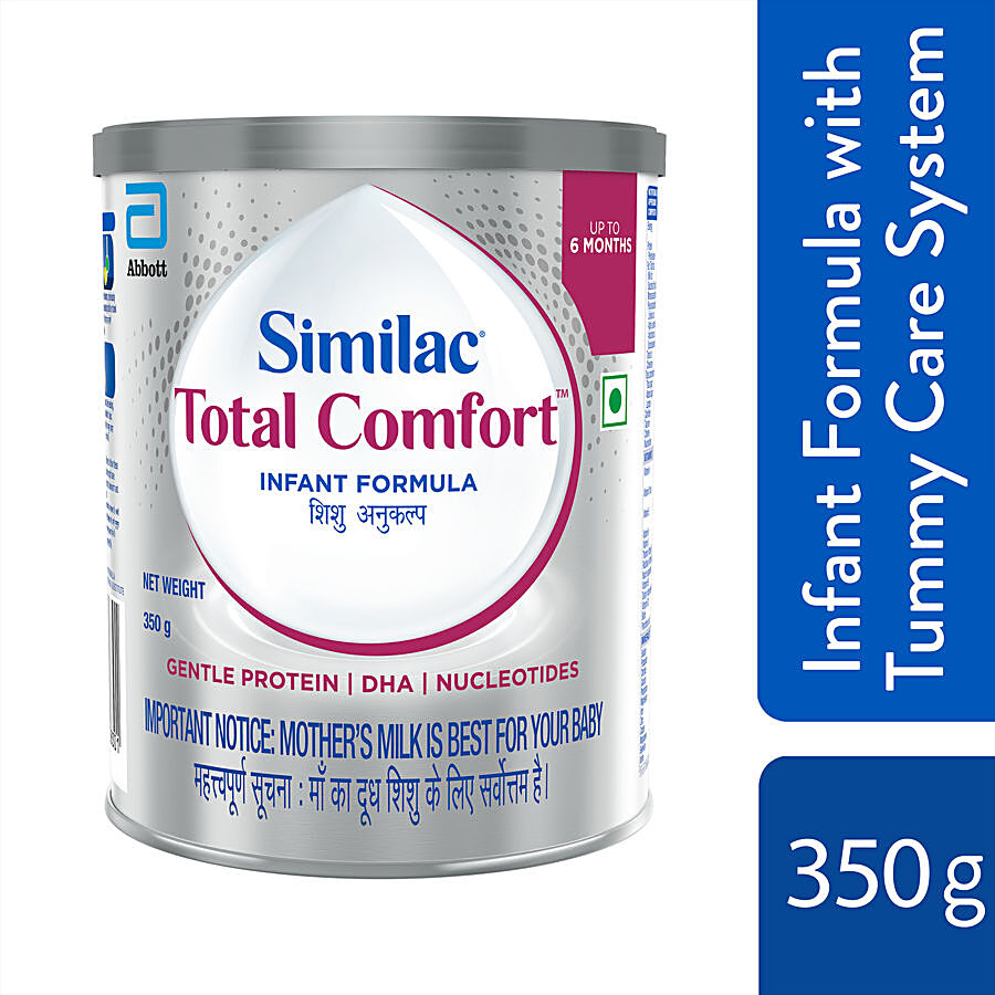 Similac Total Comfort Infant Formula Powder - Up to 6 Months, Sucrose Free,  350 g