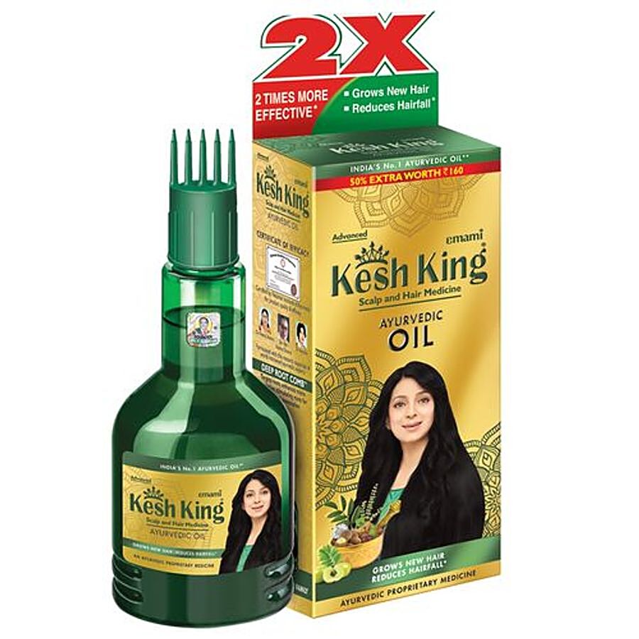Buy Kesh King Ayurvedic Oil - Scalp & Hair Medicine, Grows New Hair Reduces  Hairfall, Contains 21 Ayurvedic Herbs Online at Best Price of Rs  -  bigbasket