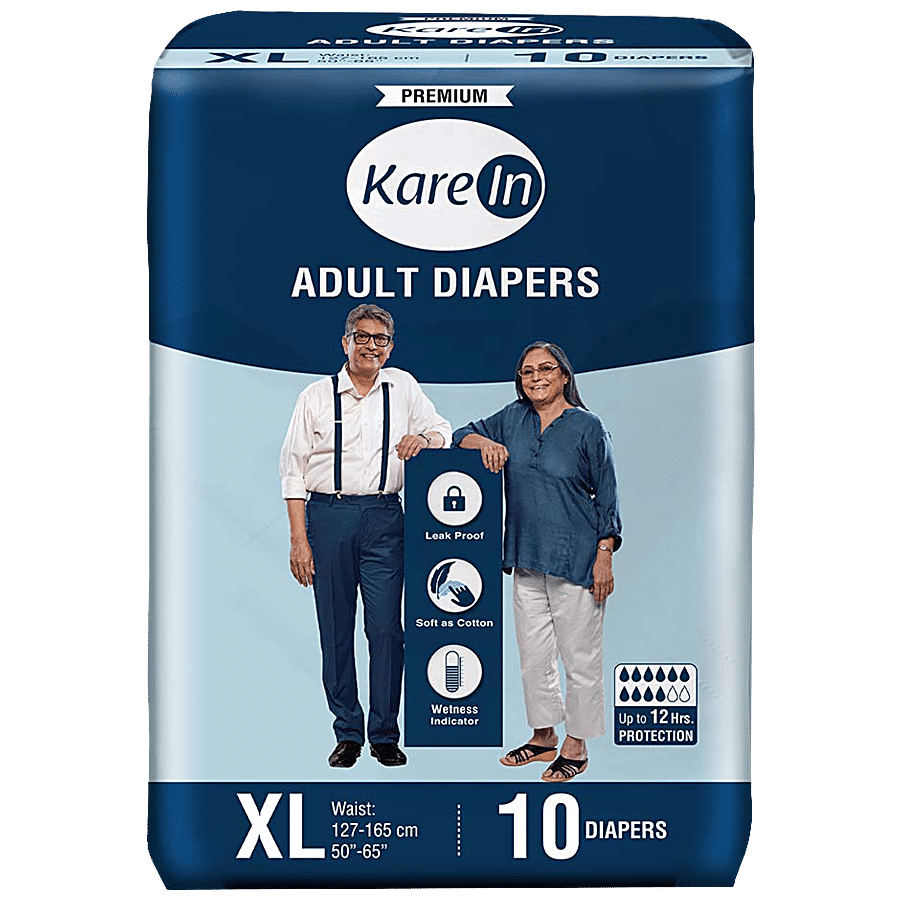 Buy Kare In Adult Diapers Medium 10 Pcs Pouch Online At Best Price of Rs pic