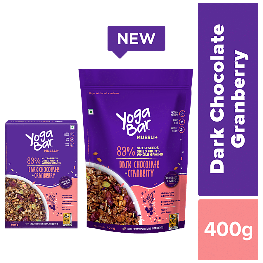 Yogabar Oats Dark Chocolate Oatmeal Pouch Price in India - Buy