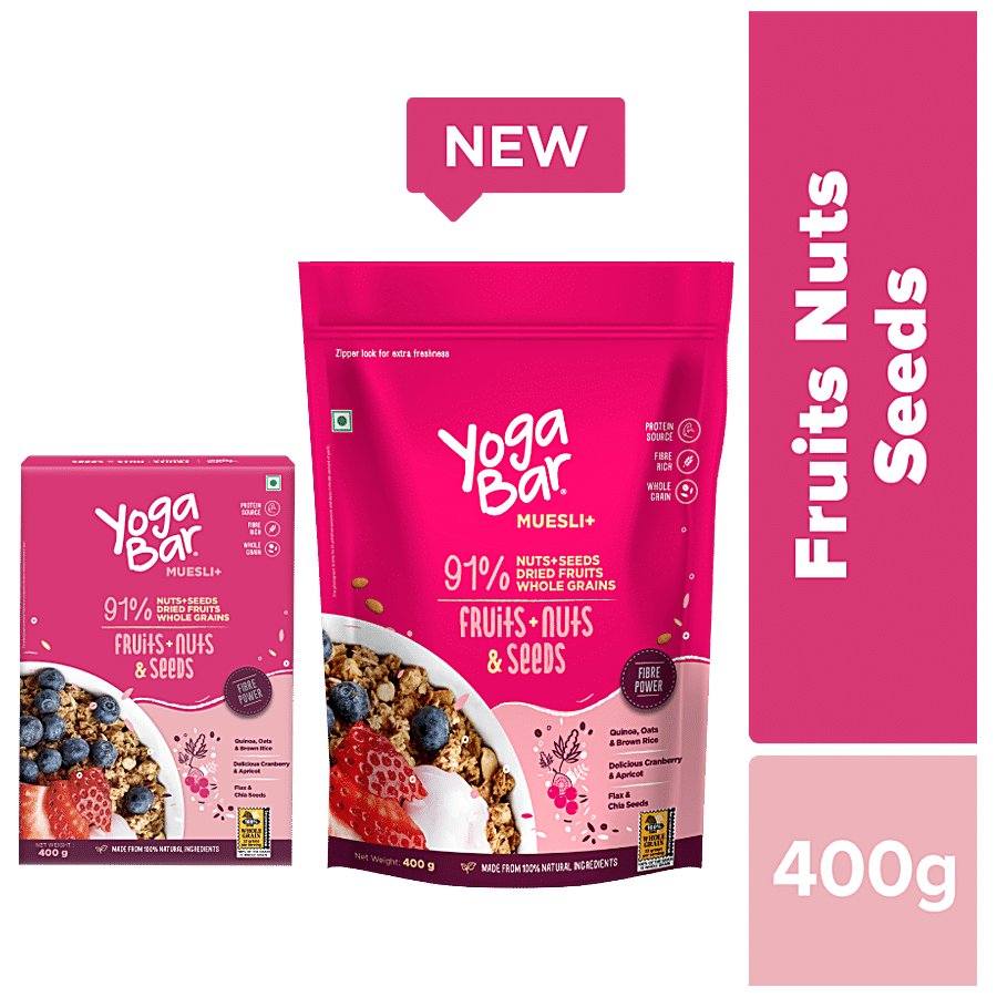 Buy Yoga Bar Muesli - Fruits, Nuts & Seeds, Healthy, Rich In Protein,  Breakfast Cereal Online at Best Price of Rs 325 - bigbasket