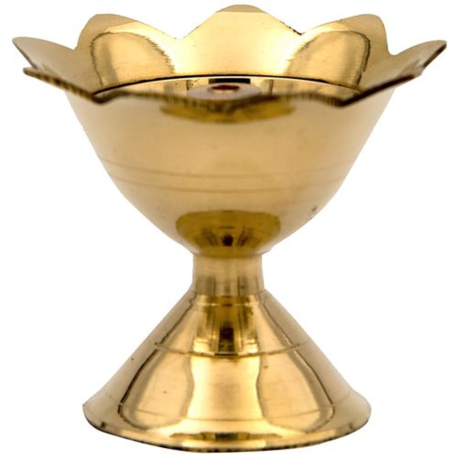 Buy Srirudra Brass Rose Salai Pooja Diya Medium Online At Best Price Bigbasket