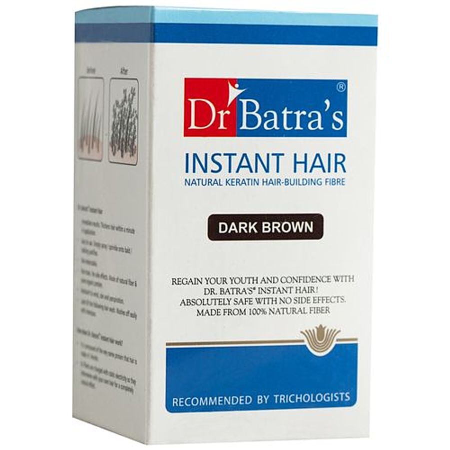 Buy Dr Batra's Instant Hair With Natural Keratin Building Fibre - Dark  Brown Online at Best Price of Rs 1250 - bigbasket