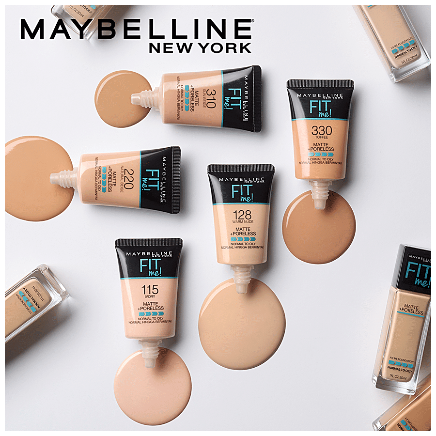Buy Maybelline New York Fit Me Matte + Poreless Liquid Foundation - Oil  Control With SPF Online at Best Price of Rs 599 - bigbasket