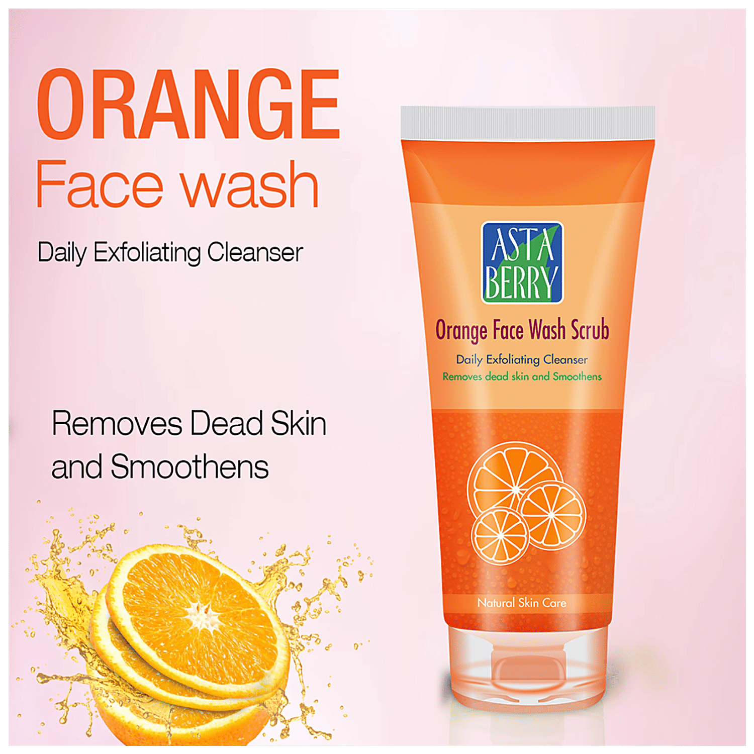 orange scrub face wash