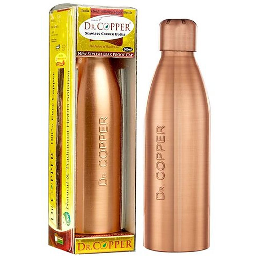 Details about   100% Copper Bottle New Fashionable And Advanced Leak Beweis Hammered Cap 