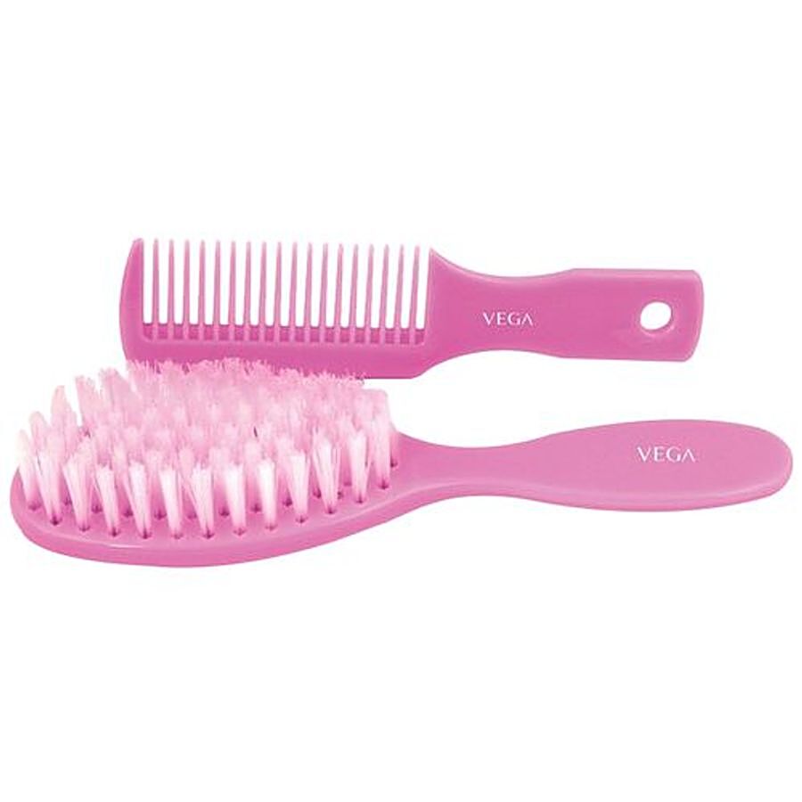 Buy Vega Baby Brush & Comb Set - 9959, Colour May Vary Online at Best Price  of Rs 199 - bigbasket
