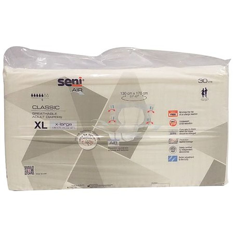 Buy Seni Air Classic Breathable Adult Diapers - X-Large Online at Best  Price of Rs null - bigbasket