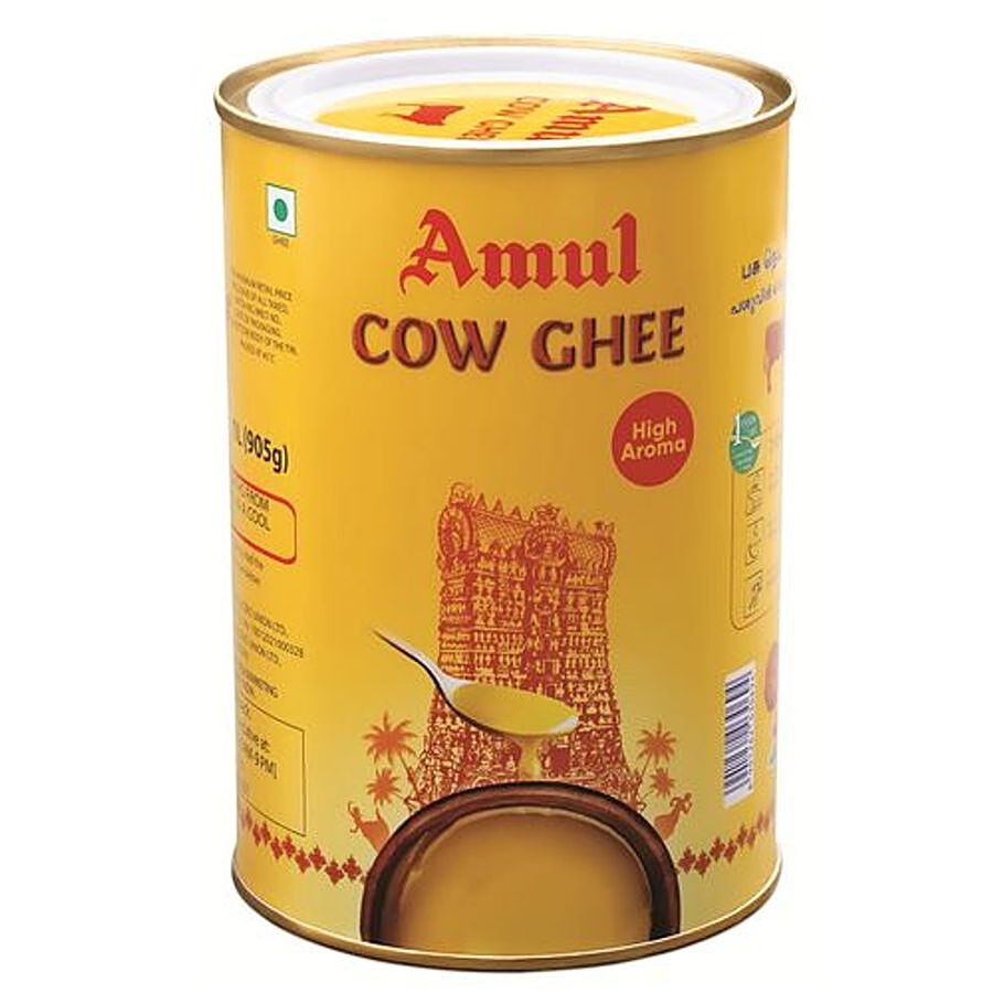 Amul High Aroma Cow Ghee, 1 L Tin 