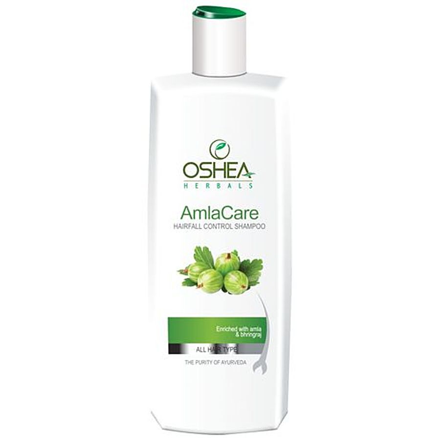 Buy Oshea Amlacare Hairfall Control Shampoo - Enriched with Amla &  Bhringraj, For All Hair Types Online at Best Price of Rs 215 - bigbasket