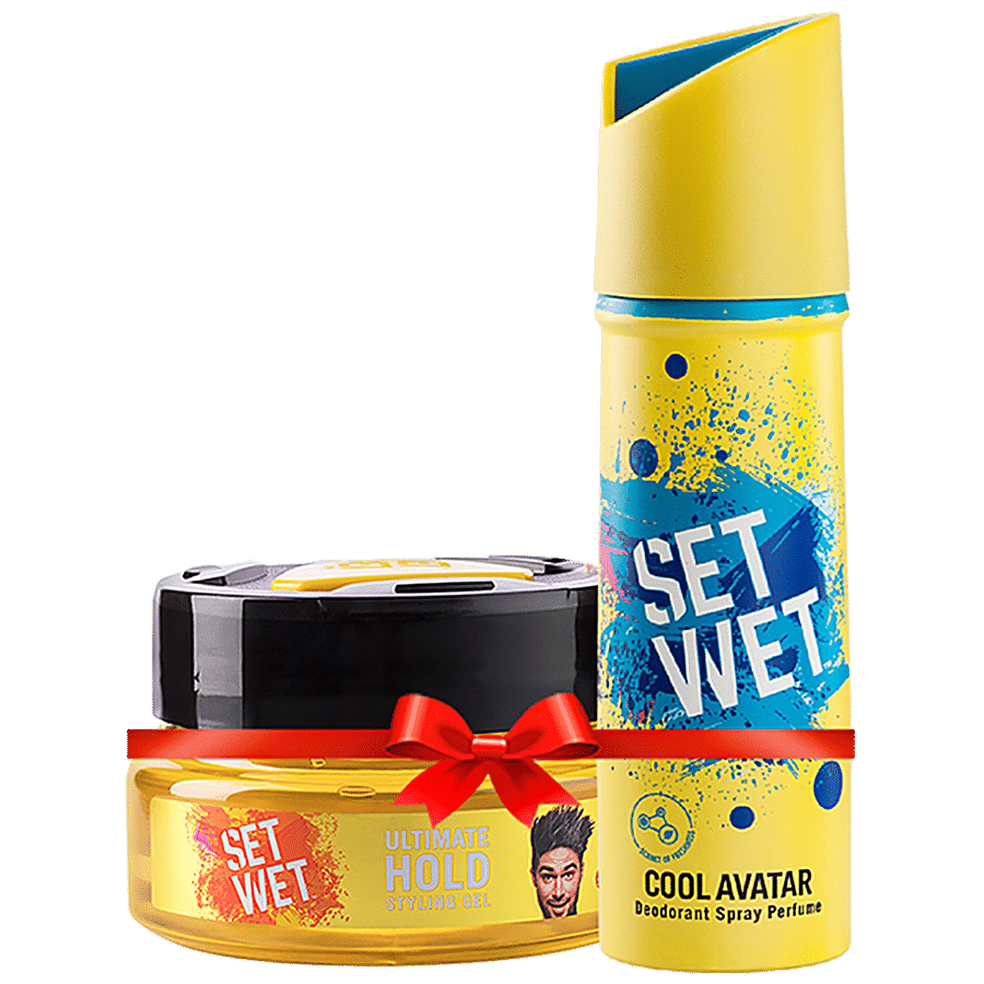 Buy Set Wet Ultimate Hold Styling Gel + Cool Avatar Deodorant & Body Spray  Perfume Online at Best Price of Rs 269 - bigbasket