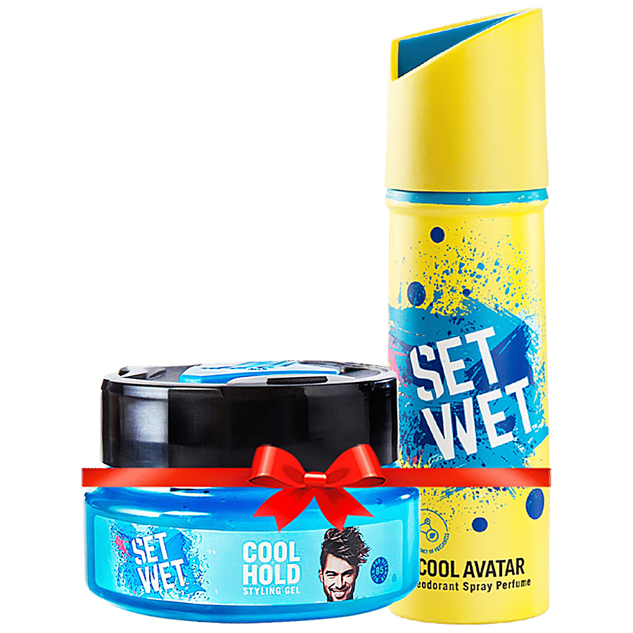 Buy Set Wet Cool Hold Styling Gel + Cool Avatar Deodorant & Body Spray For  Men Online at Best Price of Rs 269 - bigbasket