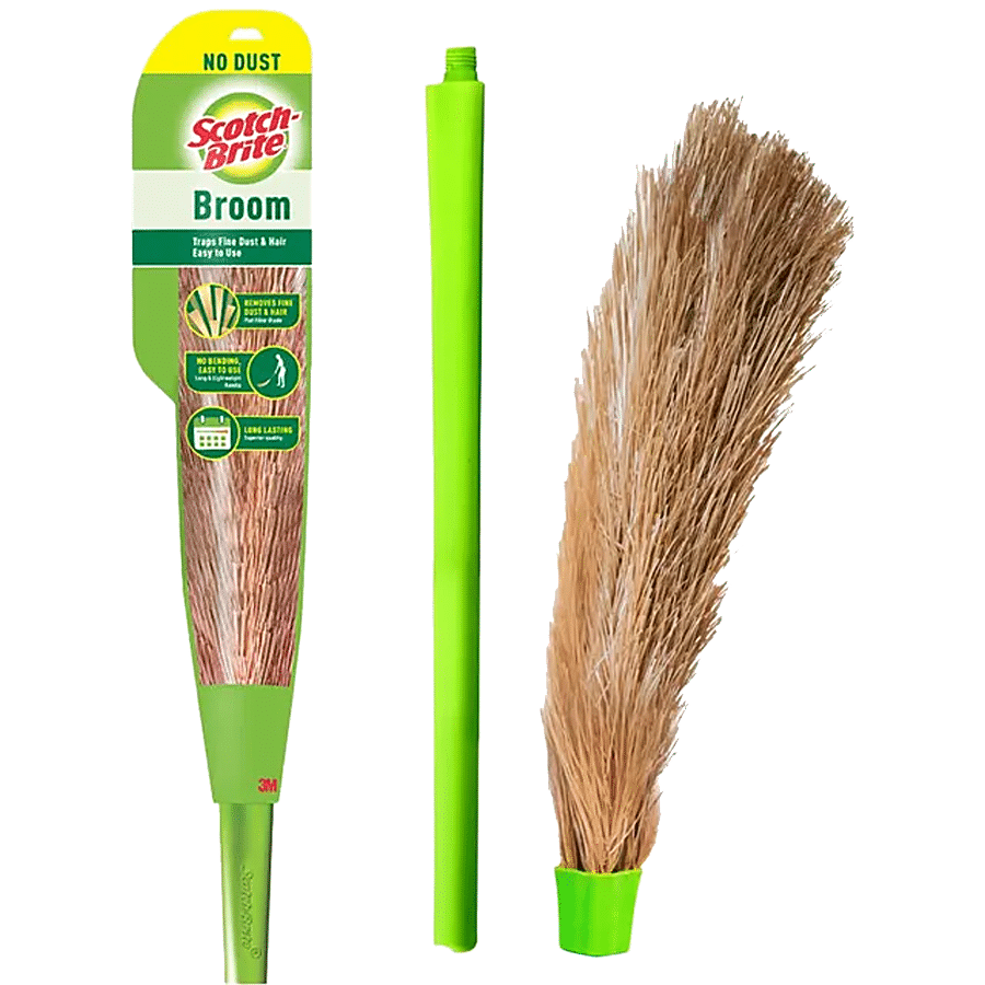 Buy Scotch brite No-Dust Premium Broom, Long handle, Easy floor cleaning  Online at Best Price of Rs 335 - bigbasket