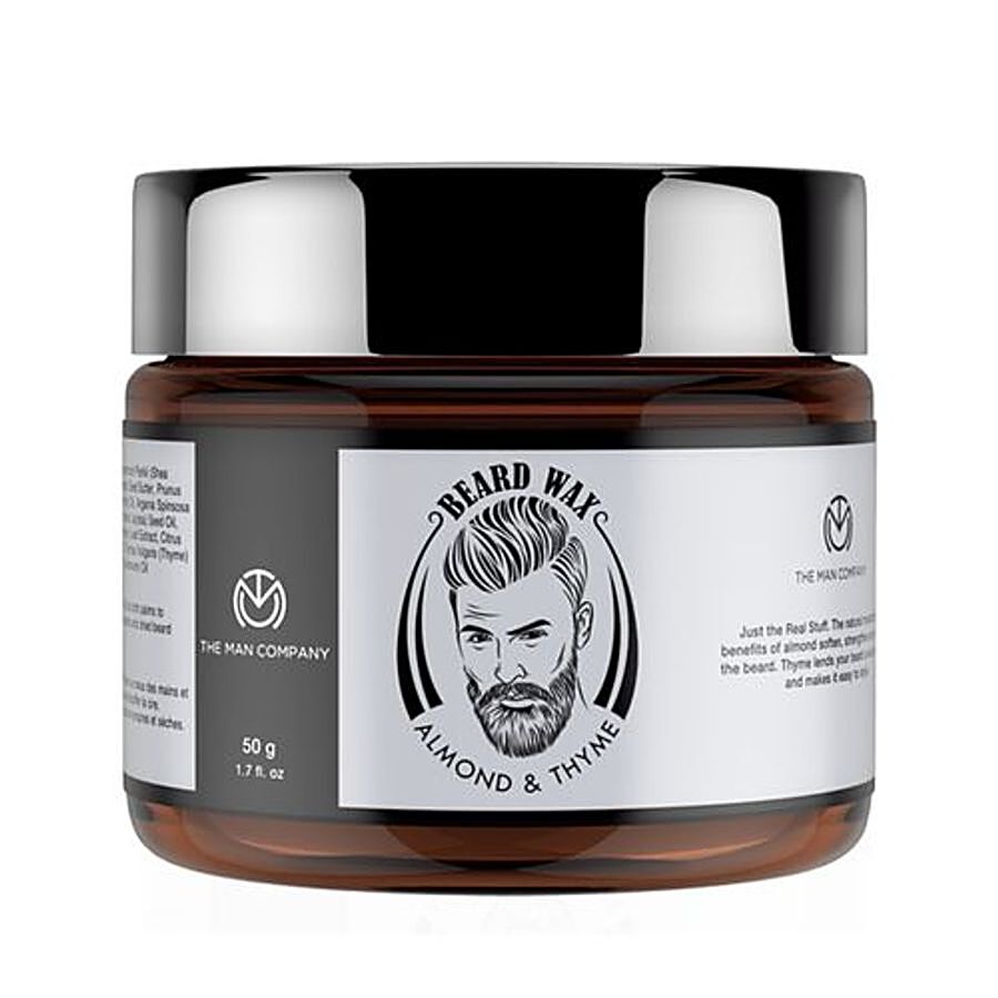 Buy The Man Company Beard Wax For Beard Styling - Almond & Thyme Online at  Best Price of Rs 362 - bigbasket